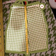 Load image into Gallery viewer, 50s/60s Jackie O Kennedy Green Houndstooth Knit Skirt Suit By St. John's Knits