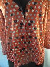 Load image into Gallery viewer, 70s/80s Interesting Asian Inspired Blazer/skirt Suit Nancy II women’s black, red and white, polyester skirt suit