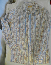 Load image into Gallery viewer, 60s/70s Groovy Unisex Fitted Paisley Westernboho Button Up By Potpourri