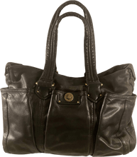 Load image into Gallery viewer, 00s/ Black Leather Shoulder/diaper/computer Bag By Marc Jacobs