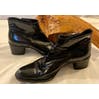Load image into Gallery viewer, 1990’s fashion Authentic black Velcro ankle boots by Prada