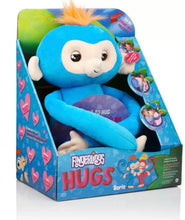 Load image into Gallery viewer, NIB Fingerlings HUGS BORIS (Blue) Advanced Interactive Plush Baby Monkey Pet WowWee