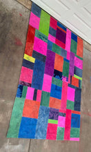 Load image into Gallery viewer, Gorgeous boho vintage mcm handmade 80 x118 one of a kind area rug.