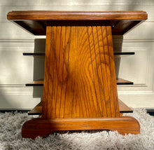 Load image into Gallery viewer, MCM Walnut Solid wood end/side table w/ custom removable inner top