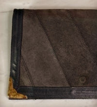 Load image into Gallery viewer, 1980’s Vintage Designer gray suede leather shoulder bag.
