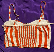 Load image into Gallery viewer, 80s/90s Awesome Striped Bustier Bieber Jenner Madonna By Vintage Designer
