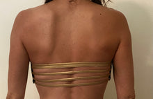 Load image into Gallery viewer, 80/90’s Selena/Madonna style Embellished Bustier/bra/swim top
