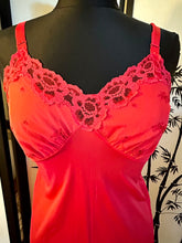 Load image into Gallery viewer, Vintage red hottt sexxxy lace slip

