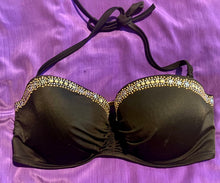 Load image into Gallery viewer, 80/90’s Selena/Madonna style Embellished Bustier/bra/swim top
