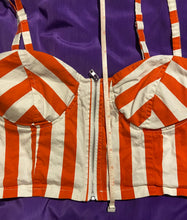 Load image into Gallery viewer, 80s/90s Awesome Striped Bustier Bieber Jenner Madonna By Vintage Designer
