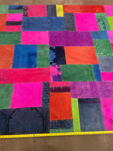 Load image into Gallery viewer, Gorgeous boho vintage mcm handmade 80 x118 one of a kind  area rug.
