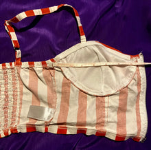 Load image into Gallery viewer, 80s/90s Awesome Striped Bustier Bieber Jenner Madonna By Vintage Designer
