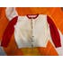 Load image into Gallery viewer, 50's Red and White Cropped Cardigan by Handmade
